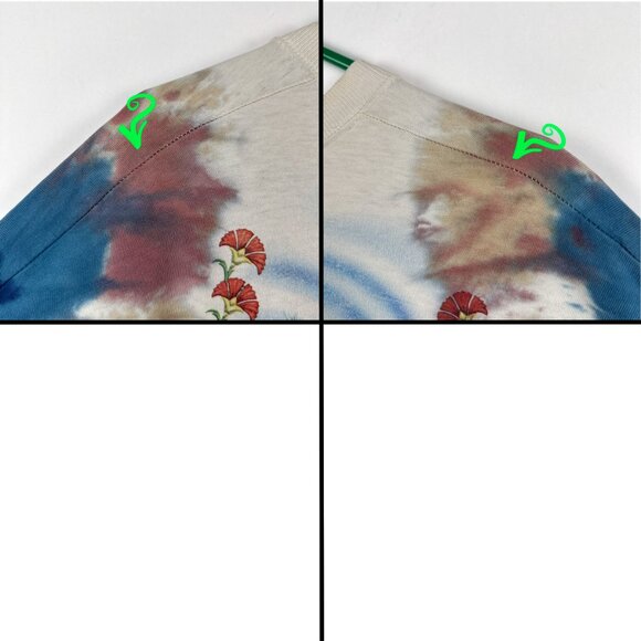 Liquid Blue Grateful Dead Snake Charmer 2001 Tie Dye T Shirt Sz XXL Blue Purple - Picture 5 of 15